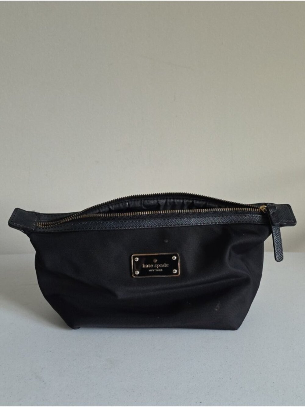 KATE SPADE | Black Nylon Cosmetic Bag